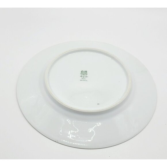 Antique Stanowitz Striegau Rose Porcelain Salad Plates 1920-1933 Set Of 5 - Picture 9 of 12